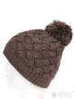 Czapka zimowa damska - Przeplatana