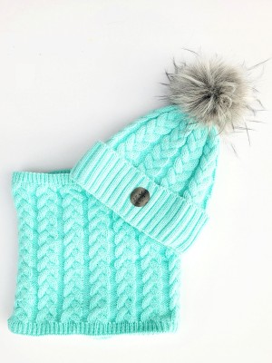 Zimowy Komplet Dziecięcy - Warkocz - Super Termo