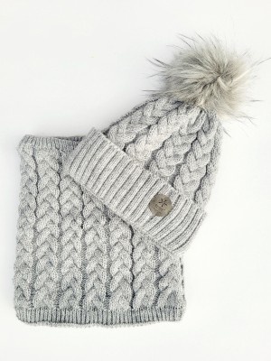 Zimowy Komplet Dziecięcy - Warkocz - Super Termo