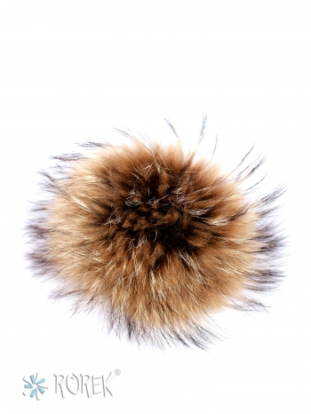 Naturalny pompon z jenota - XXL
